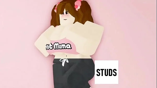 STUDS - Brunette step mom MILF shows off in nude photo shoot (ROBLOX PORN/RR34)