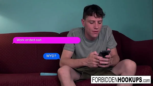 Busty brunette gets fucked by her step-brother