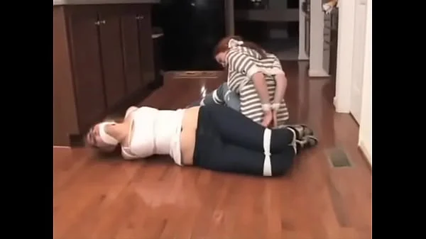 SeXy Babysitters Pixie (pXe Katie Powers) & Ashley Graham ALL Tied UP & GaGGeD!