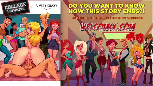 A very crazy party! Orgy and sex! Perverts Toons