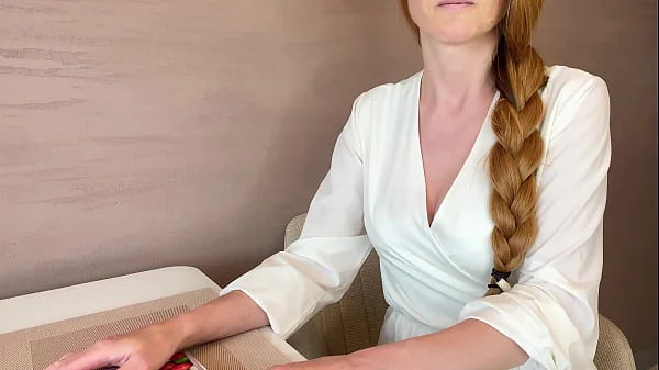 Seduced and Fucked Busty Teacher right at my Home - Russian Amateur with Dialogue