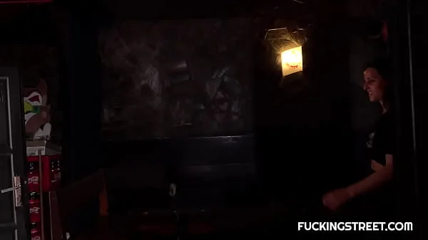 Hardcore sex in a bar with a beautiful waitress