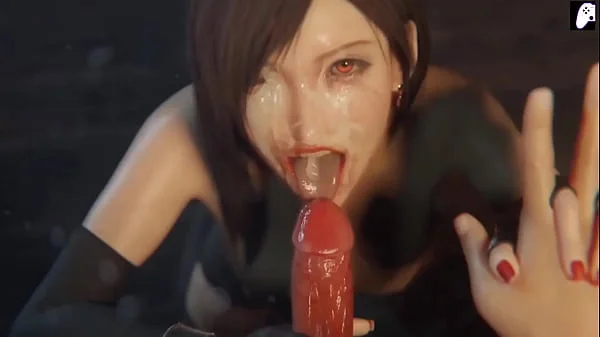 (4K) Tifa has perverted thoughts and decides to get her ass drilled by a hard penis that fills her with cum | Hentai 3D