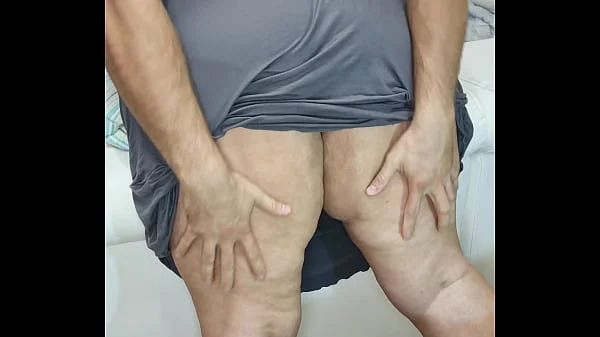 Big Fat Granny BBW Ass. She is 60 years old and she lets me play with her butt.