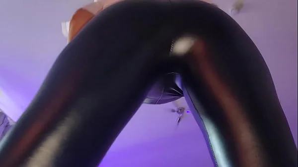 Latex Pants Ass Worship - Sniffing Her Ass In Latex Pants