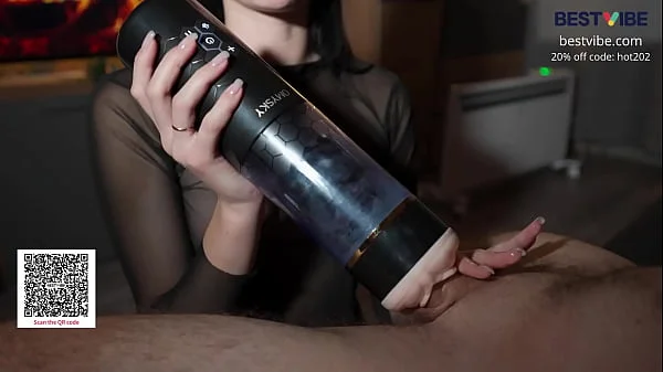 A bright evening orgasm with the help of Bestvibe StormCup!