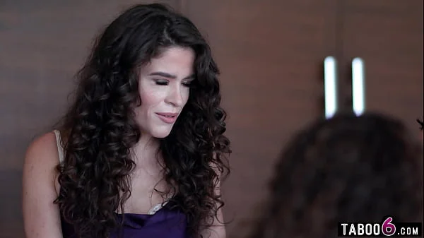 Boring housewife tries something new on this dinner party in their new home