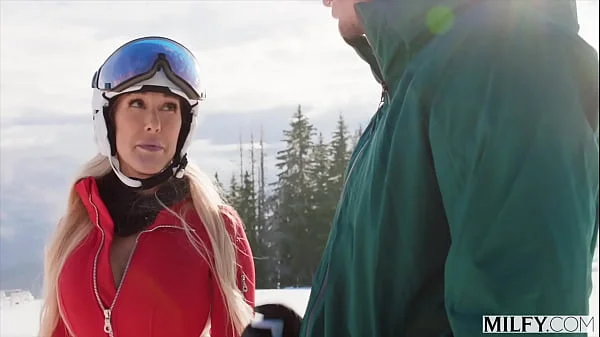 MILFY Ski Instructor Brandi Teaches Young Stud New Tricks