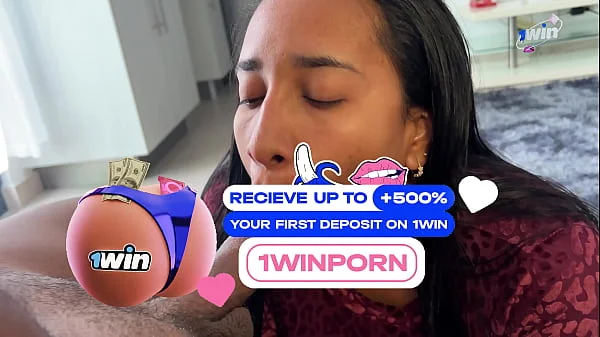 Stepsister is horny and receives a huge load in her pussy
