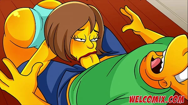 Fucking the hot mother-in-law! Simptoons, Simpsons porn