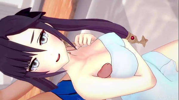 Mona se quita la toalla para follar (hentai) (sin censura)