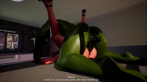 3D Hentai The Incredible Hulk x Black Widow 4k