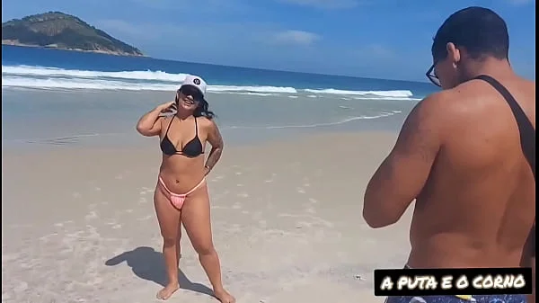 ENSAIO FOTOGRAFICO ACABOU EM MUITO SEXO COM DOIS NEGAO NA PRAIA DE NUDISMO