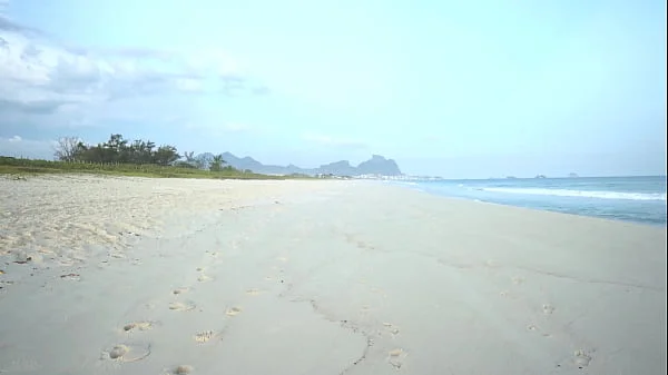 Very horny Brazilian beauty, Debora ANDRADE fucks at the beach, in the Uber and home (Anal, DP, real multiple orgasm, public sex, beach, 3on1) OB149