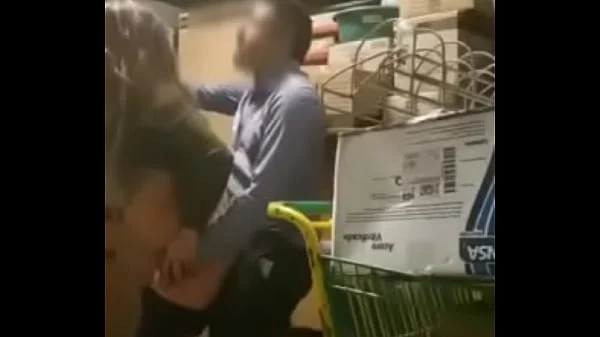 Quickie in store closet