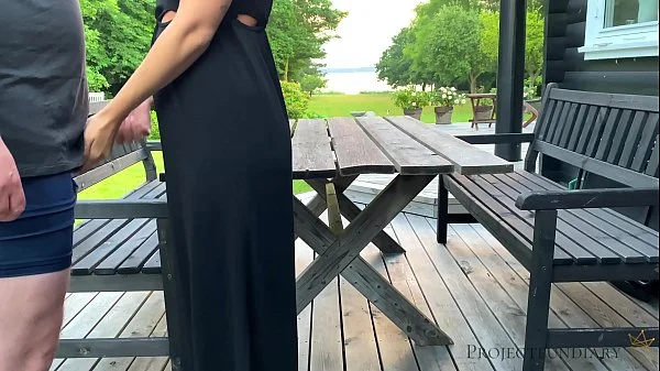 sex with stepdaughter before she leaves to - morning outdoor quickie, projectsexdiary
