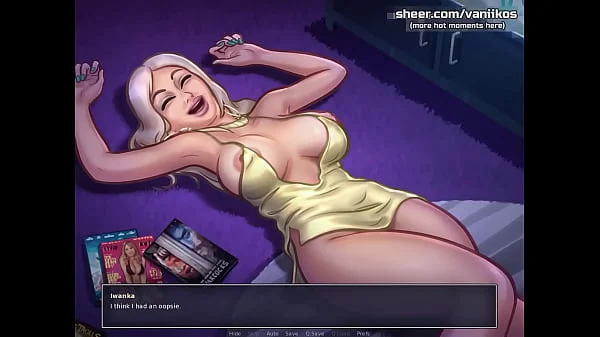 Summertime Saga[0.20.5] | Hot Mayor's stepdaughter blonde teen Iwanka with big gorgeous boobs is getting her horny wet pussy fucked by boyfriend's big cock | My sexiest gameplay moments | Part #38