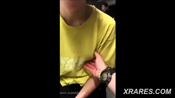 Real Slut Flashes her Tits and Rubs My Hard Cock During Class