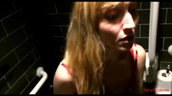 Manager get her ass fucked and her mouth full of cum in Restaurant public toilet!