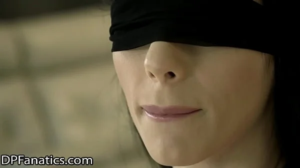 DPFanatics Escort Nelly Kent Is Blindfolded & Roughly Double-Fucked By Her Clients