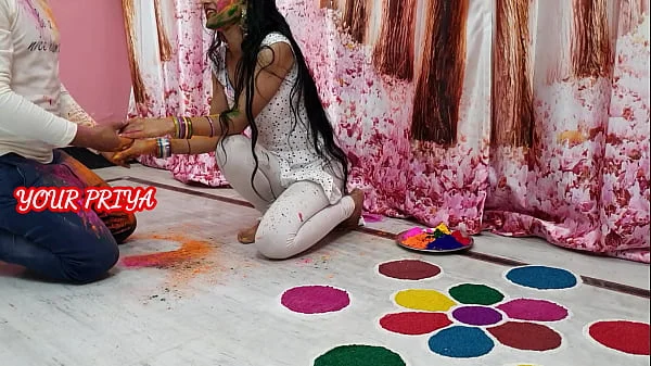 Holi special: Indian Priya had great fun with step brother on Holi occasion