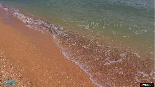 Stranger cum in my panties on the beach Risky public Creampie