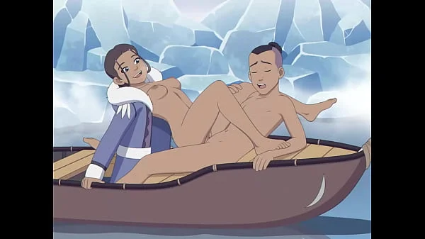 Katara and Sokka with cum inside