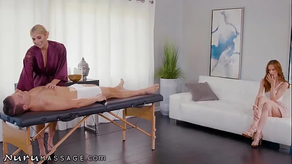 NuruMassage Busty MILFs Being Nasty Threesome COMPILATION With Jillian Janson