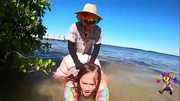 She got baptized by dick