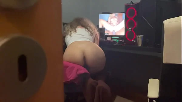 I CAUGHT my STEPSISTER MASTURBATING while was WATCHING a BBC THREESOME Video