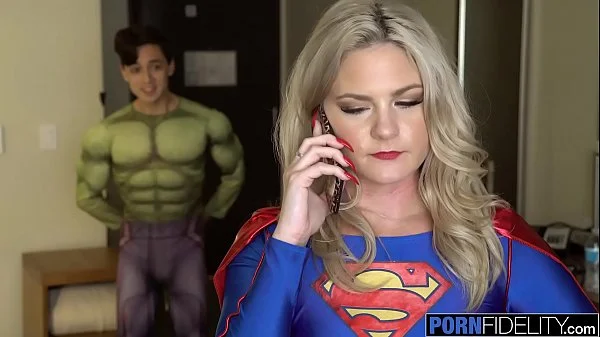 PORNFIDELITY Supergirl Let's Big Dicked Fan Fuck Her Ass