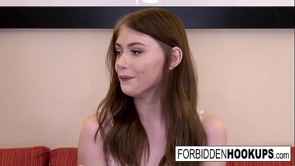 Hot teen babe fucks her lucky step-brother