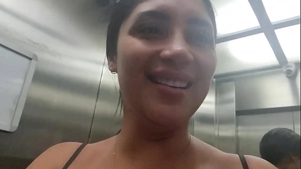 I was caught squirting in my hotel's elevator