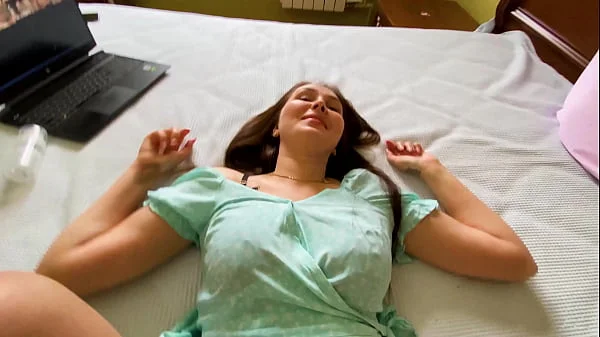 The stepmother was so excited that she could not refuse her stepson and spread her legs