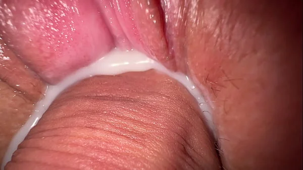 I fucked my horny stepsister, tight creamy pussy and close up cumshot