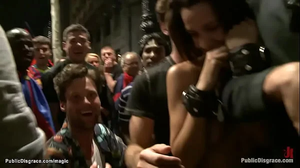 Spanish fucked by strangers in public