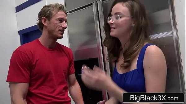 Nerdy Yet Hot Girlfriend Takes Big Black Dick With BF Watching - Jay Taylor